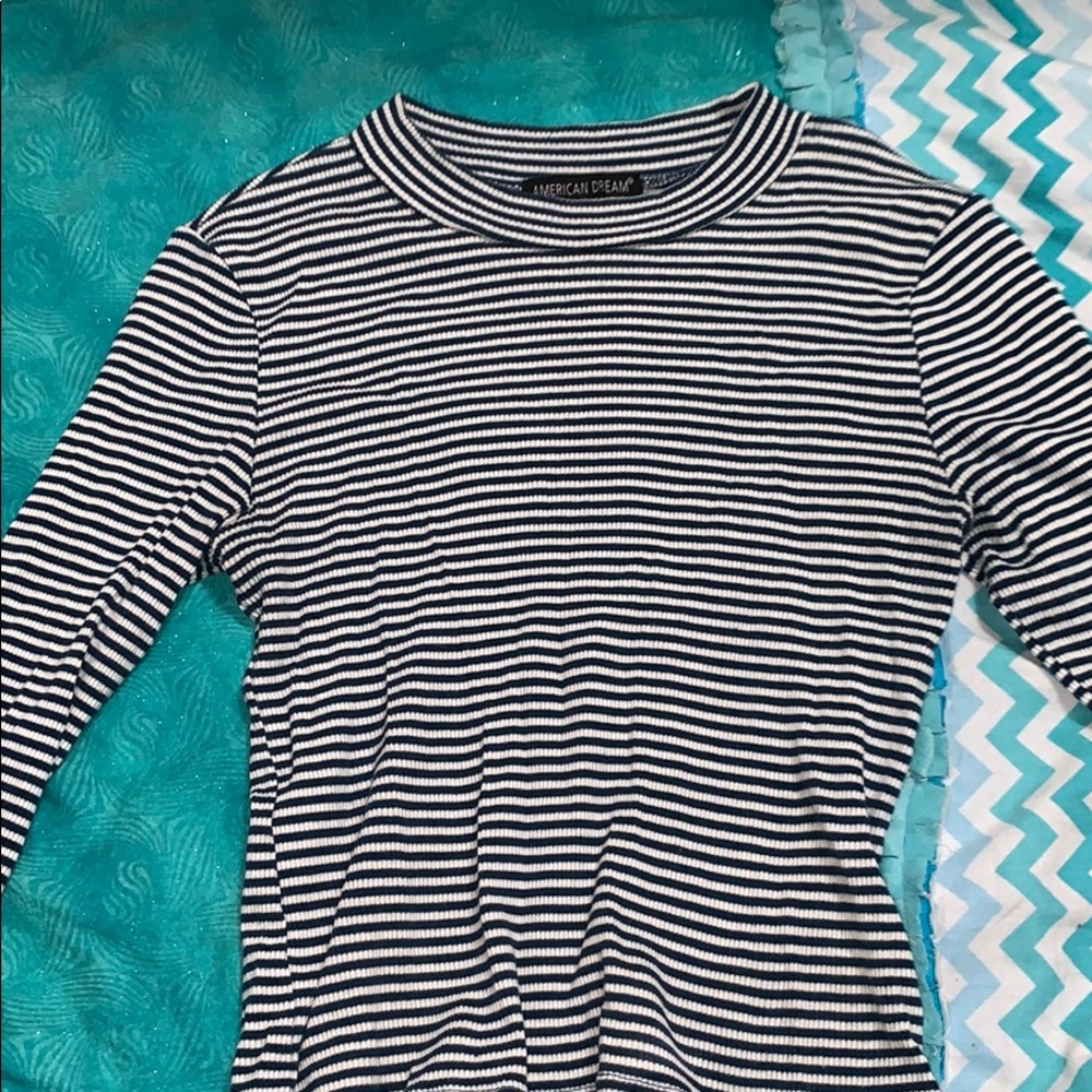 Striped crop top